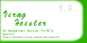 virag heisler business card